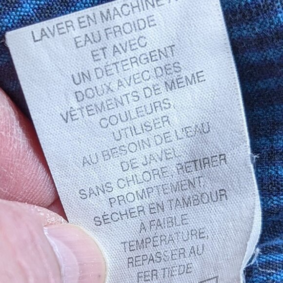 COLUMBIA SPORTSWEAR COMPANY Cotton Button Down Shirt Blue Stripe Size XXL - Picture 12 of 14